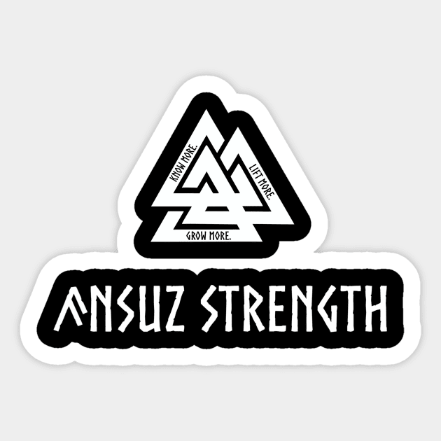 Ansuz Valknut White Sticker by Ansuz